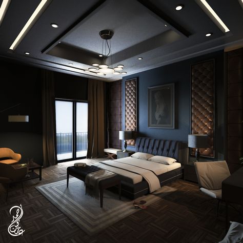 materials should be measured by your own sense of touch, you the designer. Black Ceiling Design, New Classic Bedroom Design, New Ceiling Design Bedroom, New Classic Bedroom, Classic Bedroom Design, Black Bedroom Design, Modern Luxury Bedroom, Modern Bedroom Interior, Luxury Bedroom Design