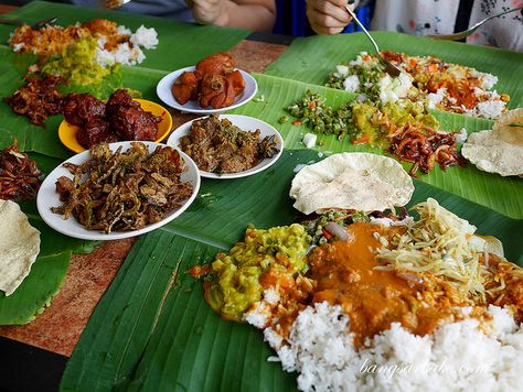 Banana leaf rice has become a weekly staple for me, as I love the idea of tucking into curry-laden rice with vegetables and various side dishes. Acha Curry House in Petaling Jaya offers plenty of solace when the craving strikes. I was introduced to this place by rif, who ate here with his colleagues just … Rice With Meat, Banana Leaf Rice, Rice With Vegetables, Vegetable Rice, Petaling Jaya, Indian Dishes, Banana Leaf, International Recipes, Indian Food