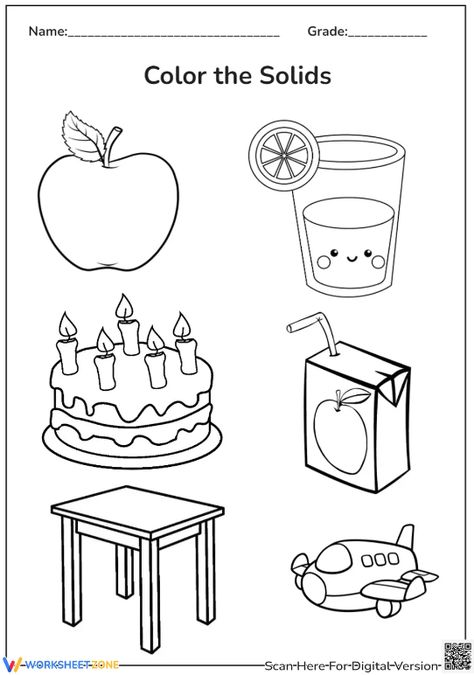 Get to identify states of matter in the solid form with this worksheet as your partner! Try it out ! #science #solid #liquid #gas #solidliquidgas #statesofmatter #coloring #color #objeccts #kidsactivities #printable #worksheet #pdf #scienceforkids #scienceworksheets Liquid Gas Solid Science Experiments, States Of Matter Worksheet Kindergarten, State Of Matter Worksheet, Sped Crafts, Solid Liquid Gas Worksheet, Matter For Kids, Matter Activities, Solid Liquid Gas, States Of Matter Worksheet