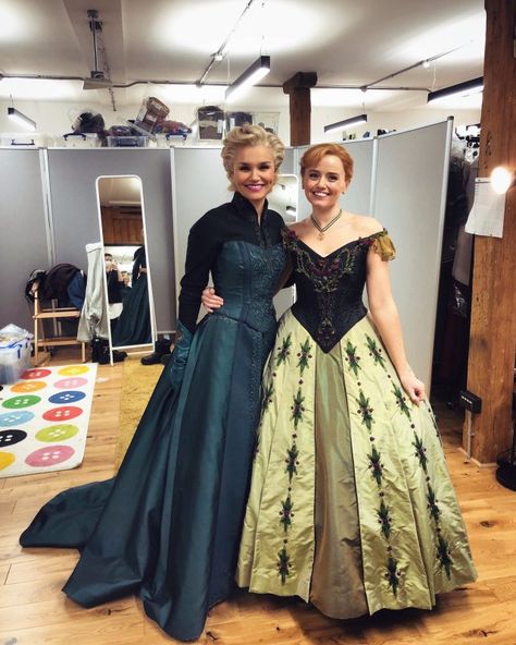 Elsa Broadway, Mideval Dress, Disney Prom Dresses, Elsa Coronation Dress, Frozen Broadway, Anna Coronation Dress, Broadway Dress, Anna Dress Frozen, Anna Frozen Costume