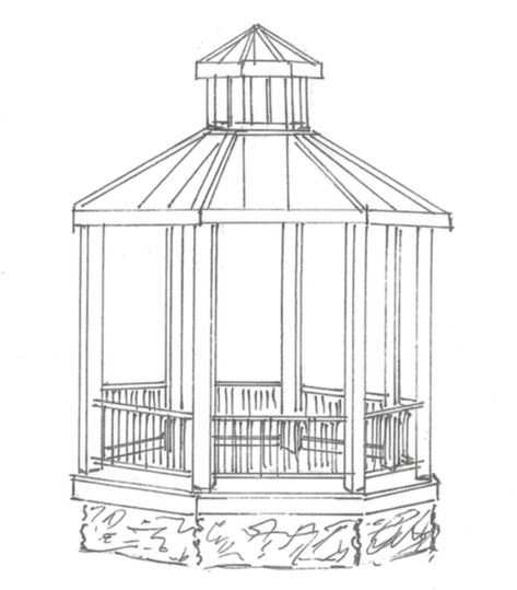 Gazebo sketch Gazebo Art, Gazebo Drawing, Garden Design Plans, Door Design Interior, Architecture Drawing Art, Door Design, Wall Colors, Landscape Architecture, Architecture Drawing