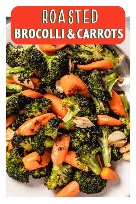 Recipes With Broccoli And Carrots, Broccoli And Carrots Side Dishes, Broccoli And Carrot Recipes, Sheet Pan Broccoli And Carrots, Sauteed Broccoli And Carrots, Roasted Brocolli And Carrots, Roasted Broccoli And Carrots, Roast Frozen Broccoli, Broccoli And Carrots