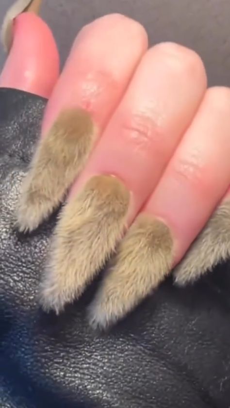 Fluffy Nails, Crazy Nails, Nails