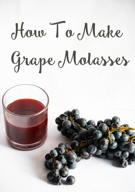 This healthy Ancient sweetener can be easily made at home. Can be used to make cookies, cakes and so much more. Grape Molasses Recipes, How To Make Molasses, Molasses Recipes, Grape Recipes, Greek Sweets, Wild Yeast, Apricot Jam, Sweet Pie, Old Fashioned Recipes