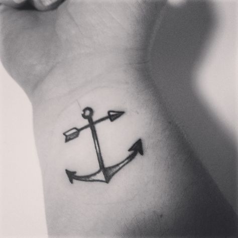 Anchor and arrow tatoo Anchor Quotes, Doe Tattoo, Tattoo Arrow, Anker Tattoo, Anchor Tattoos, Small Tattoos With Meaning, Anchor Tattoo, Mermaid Tattoos, Cute Small Tattoos