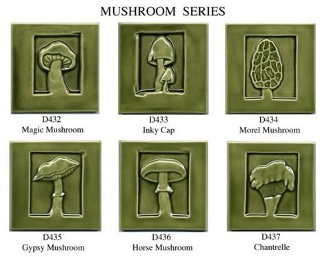 mushroom kitchen decor | Mushroom handmade ceramic tile for home decor by LesperanceTile, $25 ... Mushroom Ceramics, Mushroom Tile, Mushroom Kitchen Decor, Shroom Art, Mushroom Handmade, Clay Relief, Craftsman Interior Design, Mushroom Kitchen, Relief Tile