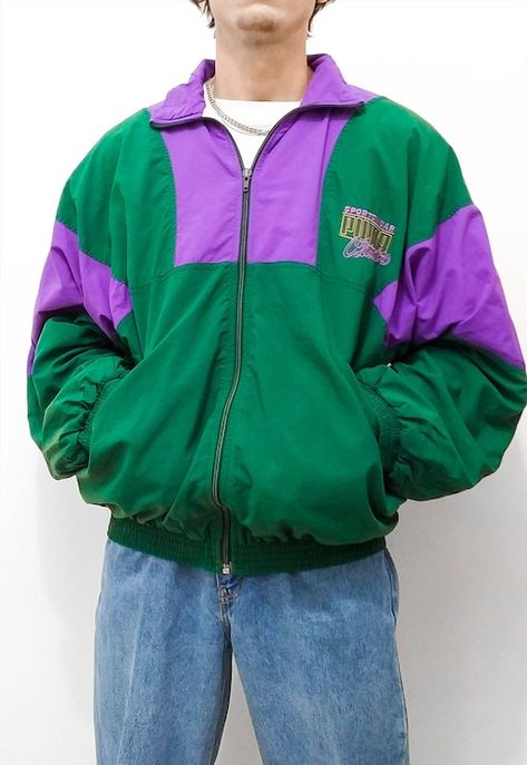 90s Jacket Windbreaker, 80s Windbreaker Outfit Men, 80s Jacket Men, Vintage Windbreaker Outfit Men, Retro Jacket Outfit, Vintage Jacket Outfit 90s, 80s Jacket Outfit, 90s Jacket Outfits, 90s Colorful Outfits