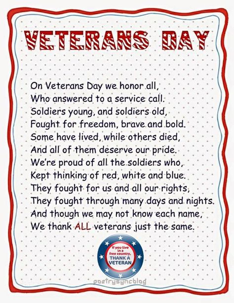 veterans day quotes honor | Veterans Day Veterans Poems, Veterans Day Speeches, Remembrance Day Poems, Geriatric Activities, Veterans Day Poem, Cardiac Rehab, Happy Veterans Day Quotes, Veterans Day Images, Veterans Day Celebration