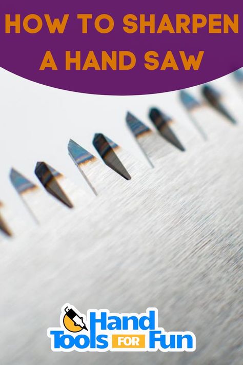 Do you have a hand saw in storage that needs sharpening? If so, this post by Hand Tools For Fun will help you by teaching you how to sharpen a hand saw properly. Hand saws are classic DIY tools… Saw Sharpening, Timber Frame Joinery, Hand Saws, Hand Saw, Saws, Timber Frame, Woodworking Shop, Diy Tools, Woodworking Tools