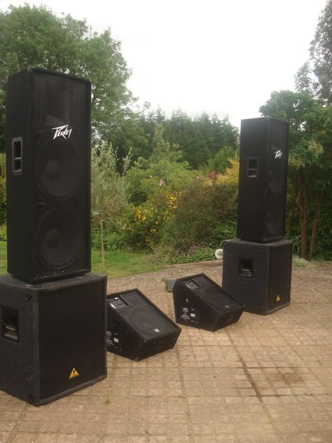 Concert Speakers, Live Sound System, Music Mixer, Klipsch Speakers, Subwoofer Box Design, Sound System Speakers, Dj Setup, Nightclub Design, Pa Speakers