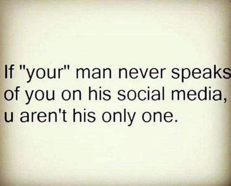 Lol..you both got Facebook pages and he is always posting on other women's pages..says a lot for your marriage. #Byefelicia He Wont Post Me On Social Media, When He Doesn’t Post You On Social Media, Not Posting Your Girlfriend, He Is Cheating On You Quotes, He Looks At Other Women Quotes, Liking Other Womens Posts, Liking Other Womens Pics, Talking To Other Women Quotes, Other Woman Aesthetic