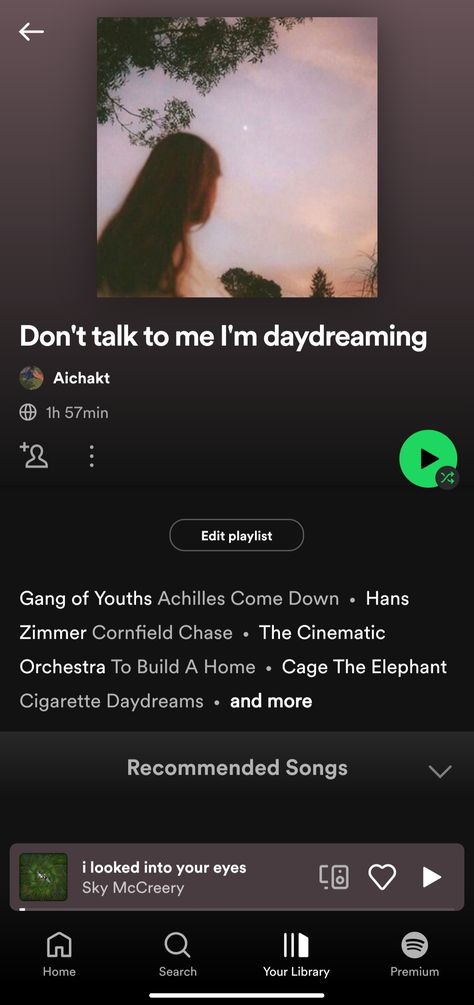 Songs For Daydreaming, Daydreaming Playlist, Playlist Names Ideas, Playlist Names, Cage The Elephant, Inspirational Songs, Music Time, Playlist Ideas, Names Ideas