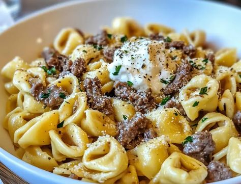 Philly Cheesesteak Tortellini Pasta Philly Cheesesteak Tortellini Pasta, Cheesesteak Tortellini, Philly Steak, Chef Boyardee, Tortellini Recipes, Tortellini Pasta, Food Hub, Philly Cheesesteak, Cheese Tortellini