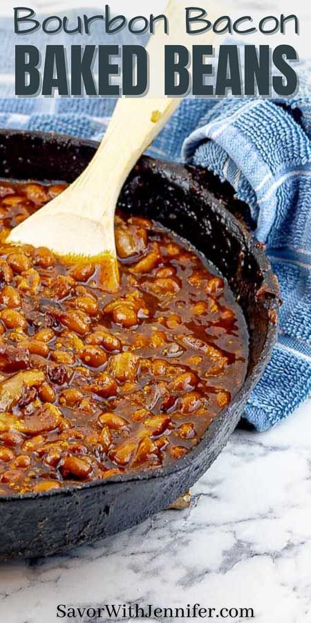 Autumn Barbecue, Bourbon Baked Beans Recipe, Baked Beans Bacon, Barbecue Grill Recipes, Bourbon Baked Beans, Firehouse Meals, Smoked Sides, Smoked Baked Beans, Grill Foods