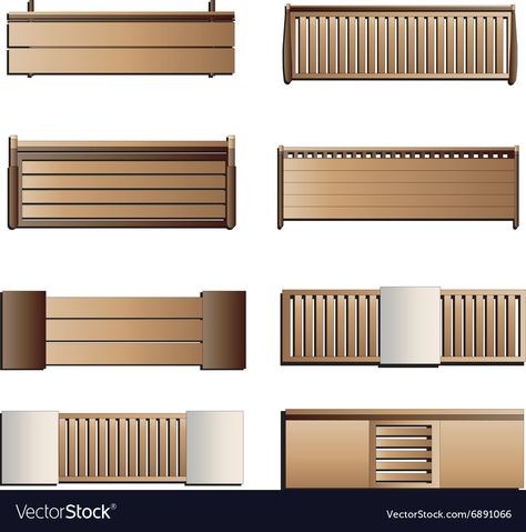 Bench Top View, Outdoor Furniture Top View, Furniture Top View, Radiator Screen, Modern Radiator Cover, Floor Plan Symbols, Modern Bench Outdoor, Garden Bench Plans, Planter Box Plans