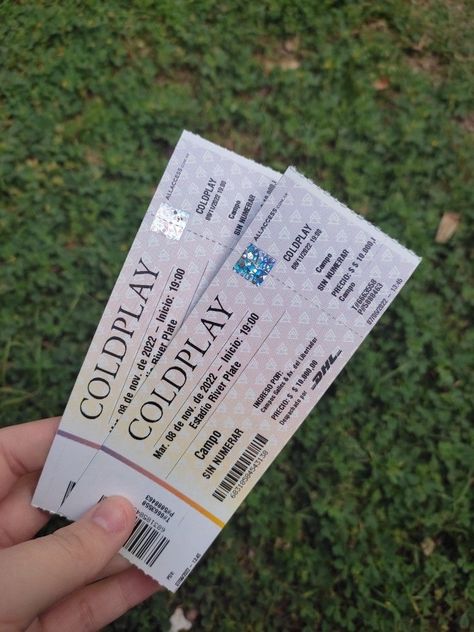 Coldplay Tickets Concerts, Concert Tickets Aesthetic, Coldplay Concert Aesthetic, Coldplay Concert Tickets, Coldplay Aesthetic, Coldplay Tickets, Coldplay Music, Coldplay Concert, Concert Ticket