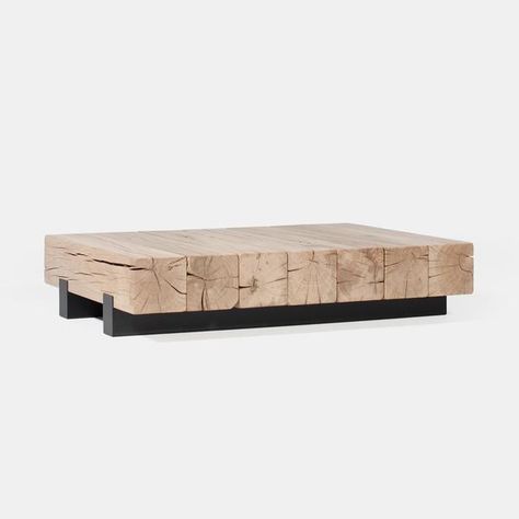 Beam Coffee Table, Marble Furniture Design, Palette Table, Oak Beams, Marble Columns, Low Coffee Table, Solid Coffee Table, Oval Coffee Tables, Rustic Coffee Tables