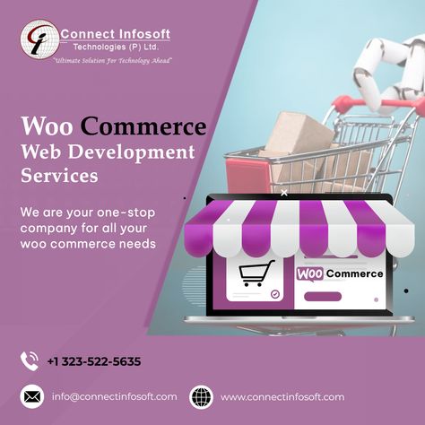 Are you looking for a top-rated Woo Commerce Development company? Connect Infosoft Technologies Pvt ltd is a leading Woo Commerce development company, offering e-commerce development, Woo Commerce themes, and plug-in development services. Contact us today for Woo Commerce custom development services. ☎️ +1 323-522-5635 ✉️ info@connectinfosoft.com 🌐 www.connectinfosoft.com #woocommerce #woocommercedevelopment #ecommercestore #ecommerce #ecommercedevelopment #woocommercetheme Woo Commerce, Woocommerce Themes, Ecommerce Store, Top Rated, Web Development, E Commerce, Software, Technology, Marketing