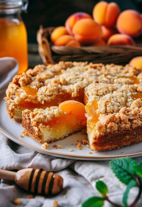 Learn How to Cook Apricot Cake Recipes For Free | Recipes You'll Love, Made Easy! Apricot Brandy Pound Cake Recipe, Apricot Desserts, Apricot Cake Recipe, Jam Biscuits, Apricot Dessert, Apricot Slice, Apricot Pie, Biscuits Homemade, Trendy Recipes