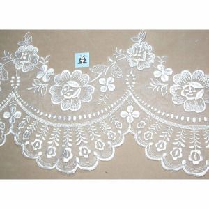 Rose Embroidery Designs, Embroidery Boutique, Lace Painting, White Lace Fabric, Lace Art, Bridal Gloves, Border Embroidery Designs, Paper Lace, Embroidered Organza