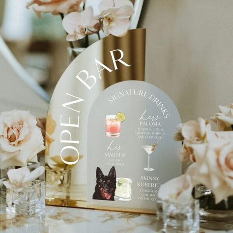 Just found this amazing item on AliExpress. Check it out! $16.03 49％ Off | 1pc Gold Mirror Wedding Bar Sign,Wedding Signature Cocktails,Pet Signature Drinks,Bar Signage,His and Hers Drinks,Wedding Bar Wedding Signature Cocktails, Gold Mirror Wedding, Wedding Cocktail Bar, Open Bar Wedding, Signature Wedding Drinks Sign, Open Bar Sign, Signature Drink Sign, Signature Cocktails Wedding, Mirror Wedding