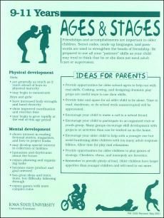 9-11 Years -- Ages and Stages - Thumbnail Middle Childhood Development, Three Year Old Milestones, Reggio Amelia, Kids Psychology, Child Development Chart, School Encouragement, Child Development Theories, Child Development Stages, Human Growth And Development