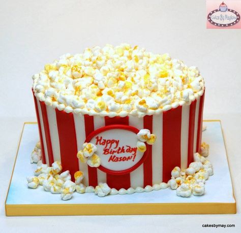 King Cakes, Popcorn Cake, Movie Cakes, Popcorn Party, Zucchini Cake, Gateaux Cake, Specialty Cakes, Novelty Cakes, Occasion Cakes