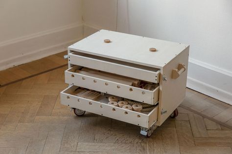 H.301 | OpenStructures Wheel Cabinet, Art Studio Storage, Cocina Ideas, Studio Storage, Tom Sachs, Plywood Projects, Tool Tote, Hardware Storage, Woodworking Shop Projects