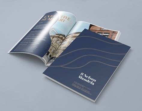 Property brochure design on Behance Property Booklet Design, Cover Brochure Design, Luxury Brochure Cover, Property Brochure Design, Luxury Brochure Design, Offering Memorandum, Catalog Cover Design, Elegant Brochures, Cover Brochure