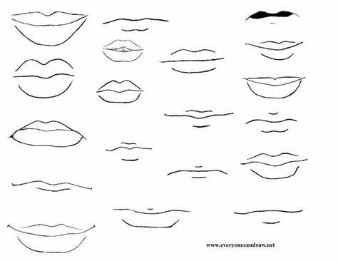 Lips Drawing Face Shapes, Drawing Trends, Faces Design, Human Portrait, Cartoon Mouths, رسم كاريكاتير, Anime Lips, Character Design Tutorial, Sketching Tips