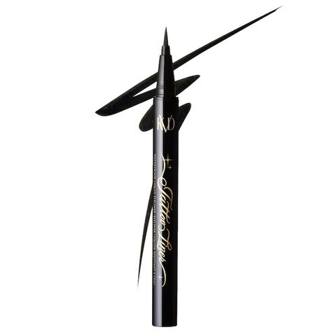 Tattoo Liner Vegan Waterproof Liquid Eyeliner - KVD Beauty | Sephora Kvd Beauty, Beauty Tattoo, Eyeliner Tattoo, Waterproof Liquid Eyeliner, Beauty Ad, Recyclable Packaging, Liquid Liner, Vegan Beauty, Beauty Tattoos