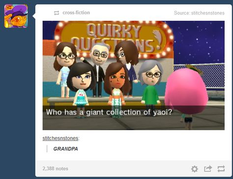 GRANDPA Tomodachi Life, Trendy Games, Life Video, Reaction Pics, Funny Tumblr Posts, Life Memes, Gaming Memes, Awesome Stuff, Funny Me