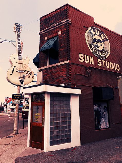 Sun Studio, Memphis  Everyone would love to go to this place.  Fantastic museum with an equally fantastic malt shop while you wait Music Lounge, Tupelo Mississippi, Sun Records, Memphis Tennessee, I'm With The Band, Memphis Tn, Johnny Cash, Graceland, Recording Studio