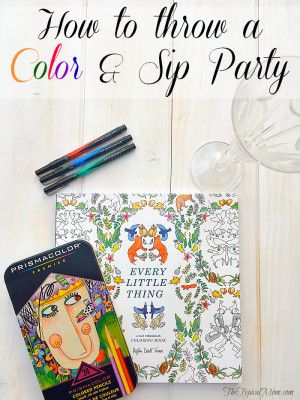 Throw a color and sip party at home with your friends! Inexpensive and SO fun to do! Prismacolor4me AD Kickback Party Ideas, Kickback Party, Coloring Party, Usborne Books Party, Moms Night, Party At Home, Girls Night In, Usborne Books, Pinterest Party