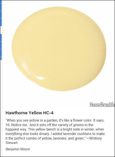 Hawthorn Yellow Benjamin Moore, Yellow Cottage Exterior, Behr Exterior Paint Colors For House, Yellow Shed, Hawthorne Yellow, Behr Exterior Paint, Yellow House Exterior, Benjamin Moore Exterior, Basement Painting