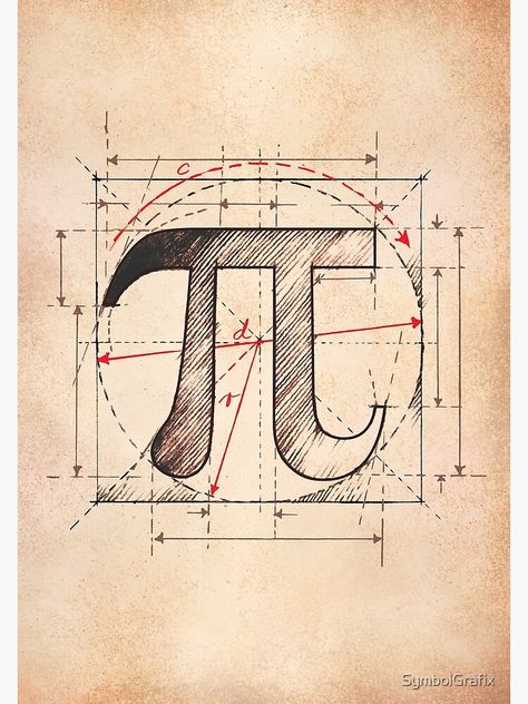 Poster Math Design, Mathematics Design Ideas, Mathematics Tattoo, Pi Math Art, Pi Logo, Grids Design, Pi Sign, Math Logo, Maths Art