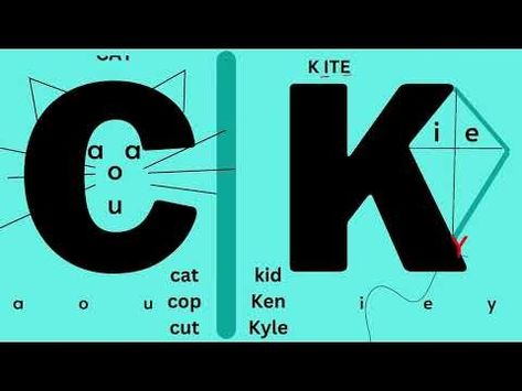 Learn the CAT KITE Rule Easily Using C or K: The Initial K Sound Explained! - YouTube Initial K, Kindergarten Songs, Lessons For Kids, The Sound, Grade 1, School Stuff, Kindergarten, Initials, Sound