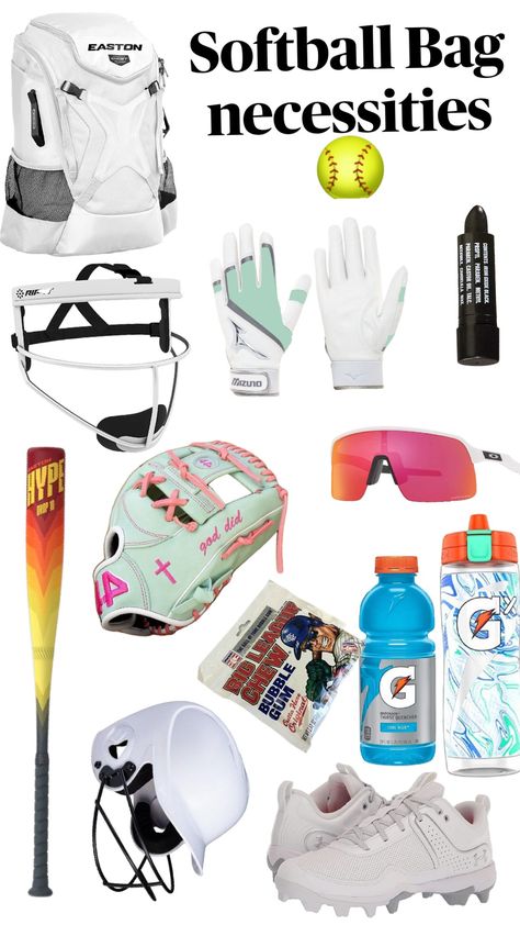 #Softball Catchers Gear Softball, Softball Necessities, Softball Needs, Softball Essentials, Softball Tips, Softball Backgrounds, Softball Bag, Softball Things, Softball Gear