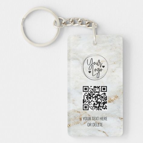 Business Keychain, Card Keychain, Plastic Business Cards, Qr Code Business, Gold Marble, Floral White, Disney Gifts, Star Wars Gifts, Business Supplies