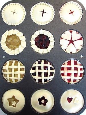 Miniature Pies, Pies Thanksgiving, Bite Size Pies, Cupcake Tray, Muffin Tin Recipes, Cupcake Pan, Mini Pies, Pie Dessert, Crab Cakes