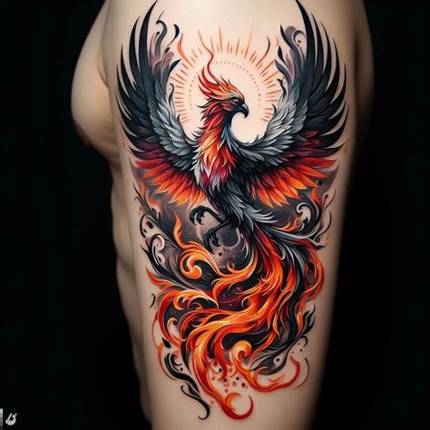 I will draw your unique and custom tattoo design Phoenix Bird Tattoos Men Forearm, Phoenix Tattoo Shoulder, Phenix Birds Tattoo, Fenix Tattoo Design, Feniks Tattoo, Phoenix Tattoo Men, Phoenix Tattoo Sleeve, Tato Phoenix, Phoenix Tattoo For Men