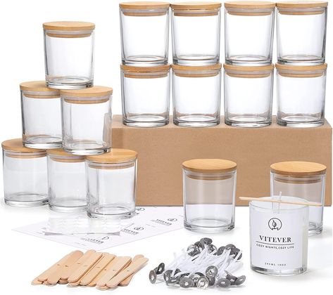 Candle Jars Wholesale, Glass Candle Jars, Liquid Candle, Empty Candle Jars, Empty Candle, Clear Candles, Making Candles, Candle Wick, Elegant Candles