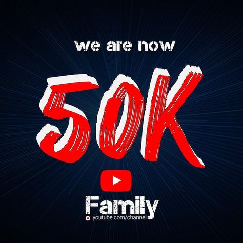 Thank you 50k subscribers and followers ... | Premium Vector #Freepik #vector #thank-you #thank-you-card #youtube-banner #subscribers Youtube 50k Subscribers, 50k Subscribers Youtube, 50 K Followers, 50k Subscribers, Youtube Followers, Youtube Poster, Happy Holi Photo, Youtube Family, Holi Photo