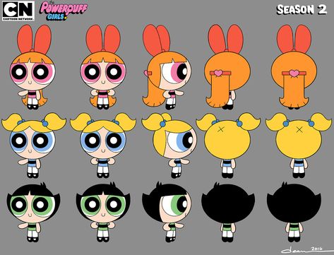 Shaky Hands New Powerpuff Girl, Happy 60th Anniversary, Powerpuff Kızları, Powerpuff Girls Characters, Powerpuff Girls Cartoon, Super Nana, 3d Karakter, Character Turnaround, Ppg And Rrb