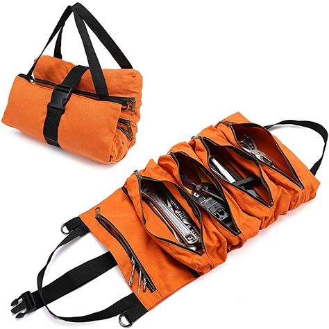 Tool Roll Wrench Roll Bag, Multi-Purpose Tool Roll Up Bag, Wrap Roll Pouch, Canvas Tool Organizer, Rolling Tool Case Bag For Car Motorcycle-Car Camping Gear - - Amazon.com Wrench Roll, Storage Bags Diy, Car Camping Gear, Jeep Gifts, Bag Organiser, Tool Roll, Multipurpose Tools, Pocket Tool, Tool Pouch