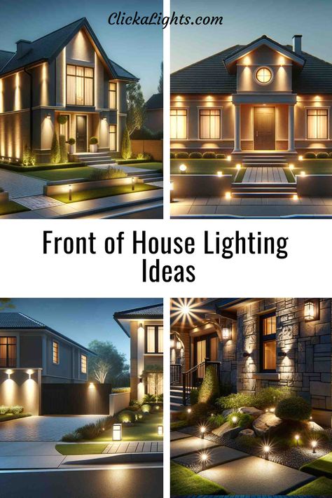 Get ready to turn up the brightness 📈 on your life with our outdoor lighting ideas at Front of House Lighting! 🌟 From creative DIY projects to professional set-ups, we've got you covered. ✨ Brighten up your evenings, create a warm ambience, improve security and enhance your curb appeal! 😍 Ready to take the leap? Flow Us for More 🚀! Lights On Front Of House, Landscape Lighting Ideas Front Yards Night, Outside House Lighting Ideas, Exterior House Lighting Ideas, Front Of House Lighting, Landscape Lighting Ideas Front Yards, Outside Lighting Ideas, Landscape Lighting Ideas, Magic Landscape