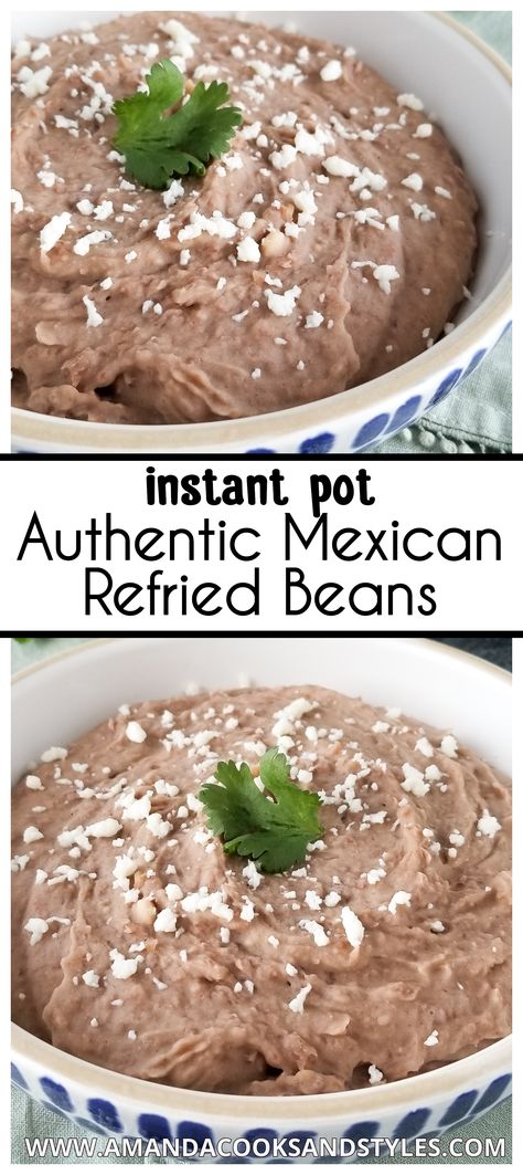 Chicken And Rice Instant Pot, Instant Pot Refried Beans Recipe, Mexican Refried Beans, Instant Pot Chicken And Dumplings, Instant Pot Beans Recipe, Pressure Cooker Beans, Instant Pot Chicken And Rice, Instant Pot Mexican, Pinto Bean Recipes