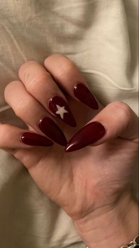 Cherry Wine Nails, Maroon Nail Designs, Fox Nails, Wine Nails, Maroon Nails, Halloween Acrylic Nails, Cherry Wine, Cherry Nails, Red Nail Designs