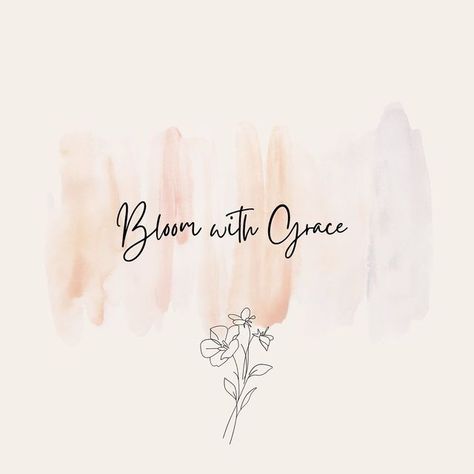 Amber Runyan | Design on Instagram: "We can bloom with grace by showing God's love to others and viewing God's blessings as a way to bless others. Be gracious, patient, and kind to those around us. #bloomwithgrace #grace #bloom #patience #kindness #gracious #love #gentlemoments #slowliving #Jesus #God #qotd" Bloom With Grace Tattoo Ideas, Saved By His Grace Tattoo, Bloom With Grace Tattoo, Saved By His Grace Wallpaper, Saved By Grace Tattoo, Grace Quote, Bless Others, Grace Tattoos, Bloom With Grace