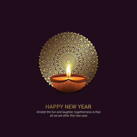 Happy New Year Poster Design Posts, Creative New Year Poster Design, Diwali New Year Post, Indian Happy New Year Greetings, Happy New Year Poster Graphics, New Year Creative Ads Design, Happy New Year Poster Design, Happy New Year And Diwali, Creativity Pictures